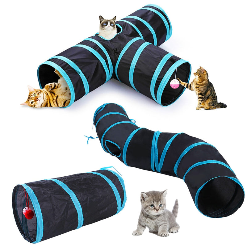 Brinquedo Túnel dobrável para gatos