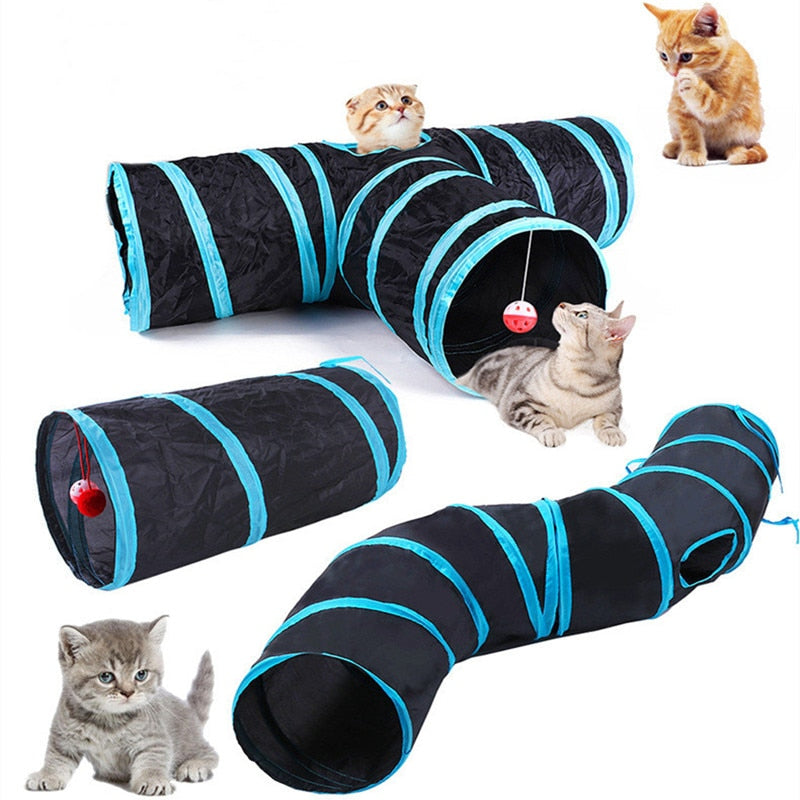 Brinquedo Túnel dobrável para gatos